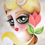 Betty (acrylique sur toile) 61 x 46 x 4 cm – VENDU