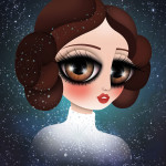 Hommage à Leia, Tribute to Princess Leia – Douce candeur – illustrations 2016-2018